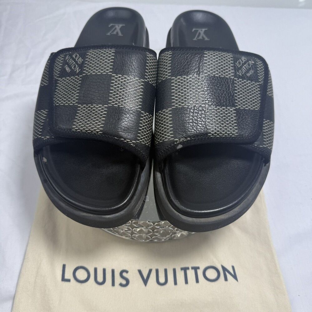 Louis Vuitton Miami Mule Sandals 1ACR2P - Size 9 US / 42 EU - Damier - Authentic